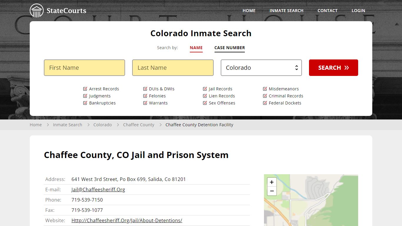 Chaffee County Detention Facility Inmate Records Search, Colorado ...